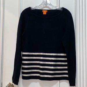 Knit sweater with sequins